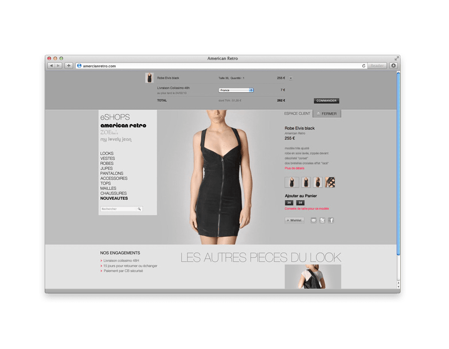 écran de l'application abus de marché